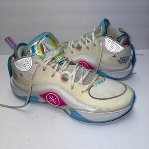 Li-Ning Way of D. Wade Shadow 5 Buzzer Beater Mens 12 Cream Pink Blue Basketball